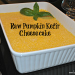 Raw Pumpkin Kefir Cheesecake by Homemade Mommy