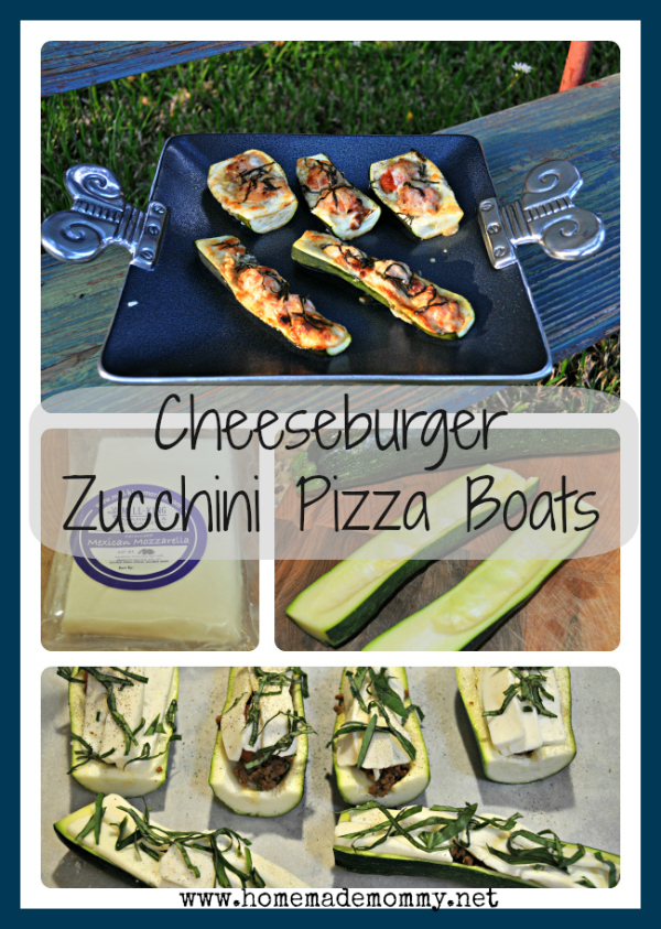 Cheeseburger Zucchini Pizza Boats