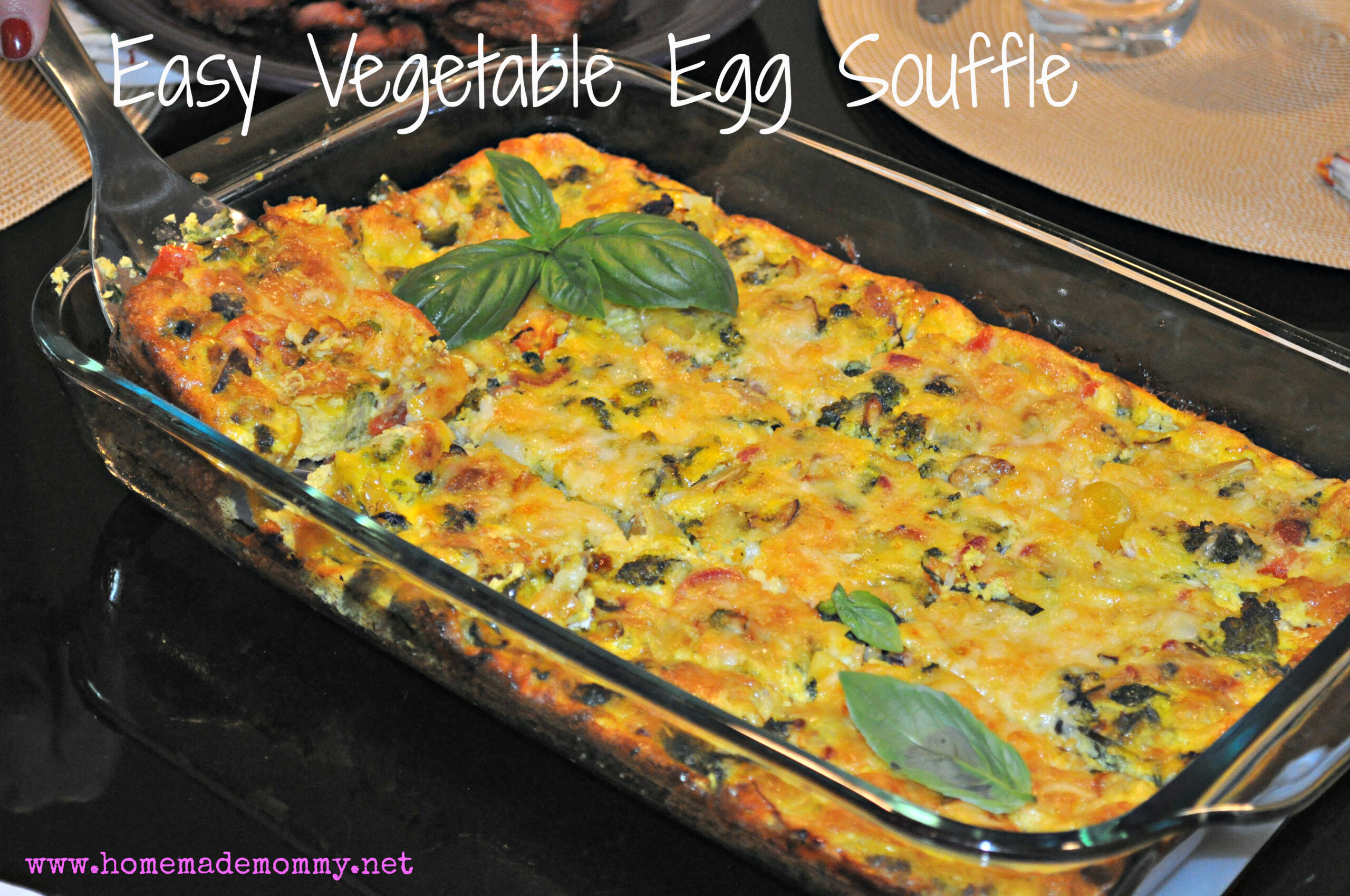 Easy Vegetable Egg Souffle by Homemade Mommy