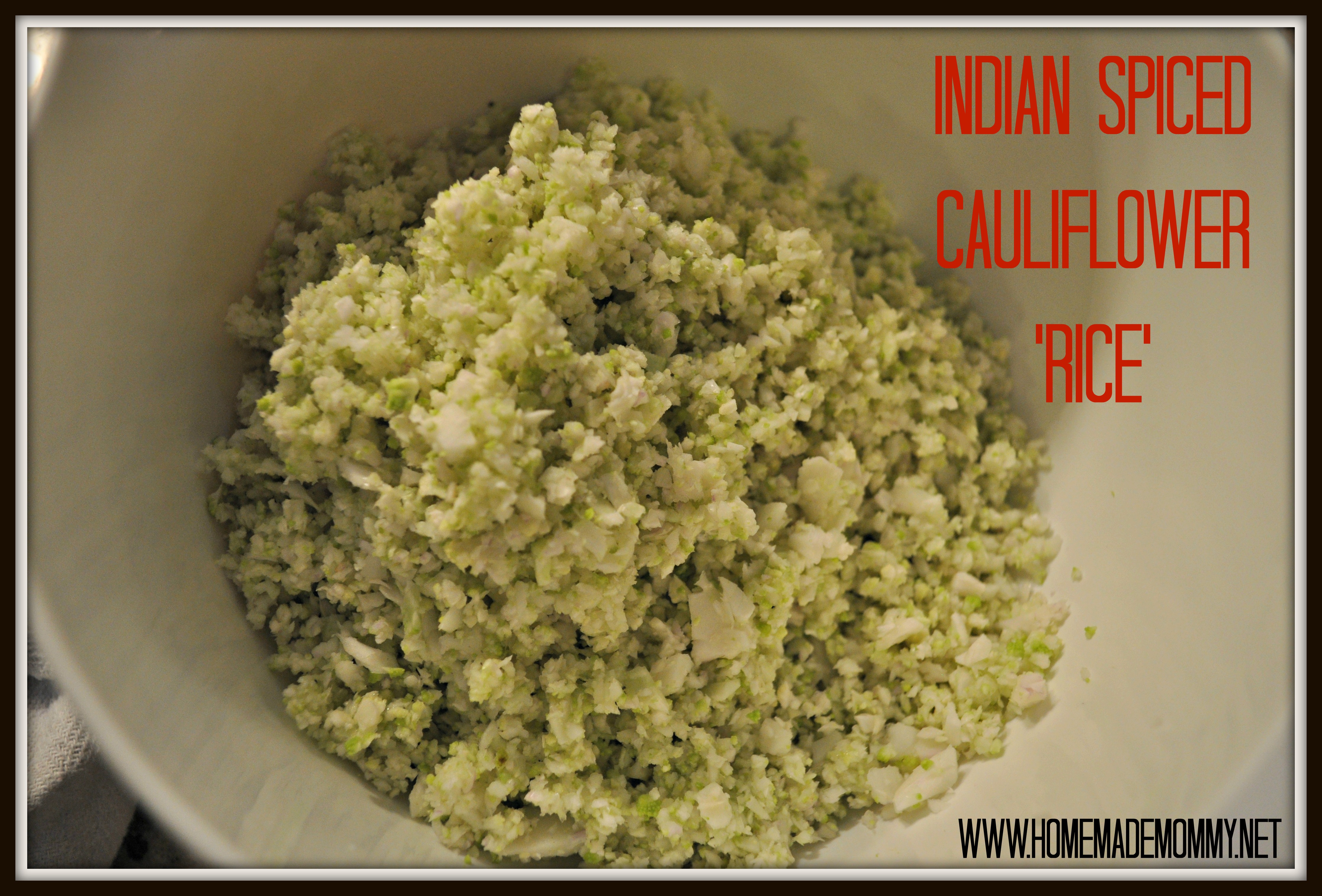 Indian Spiced Cauliflower Rice