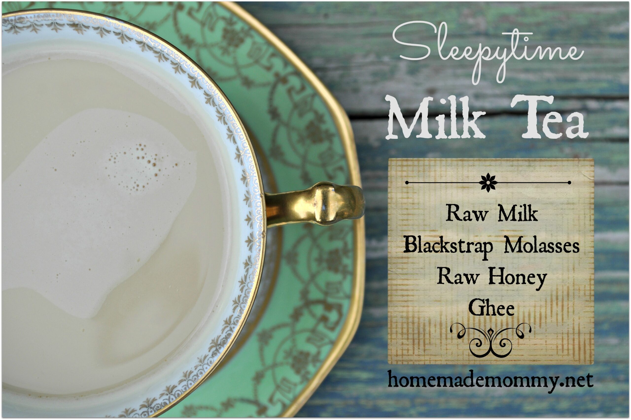 Sleepytime Milk Tea via Homemade Mommy