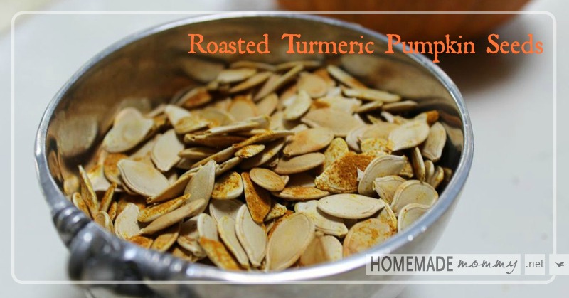 Roasted Turmeric Pumpkin Seeds