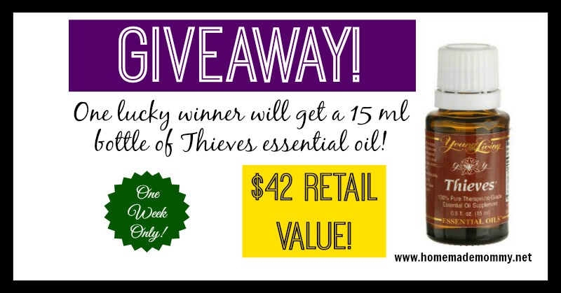 Thieves Essential Oil Giveaway Winner!