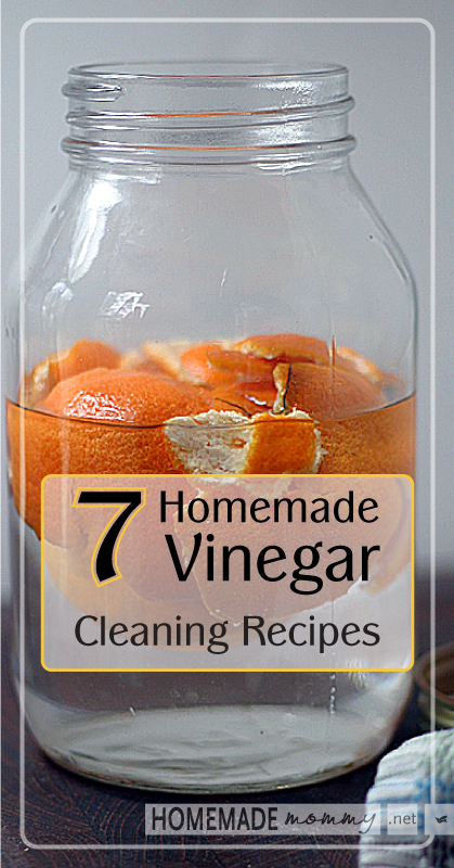 7 Homemade Vinegar Cleaning Recipes | www.homemademommy.net