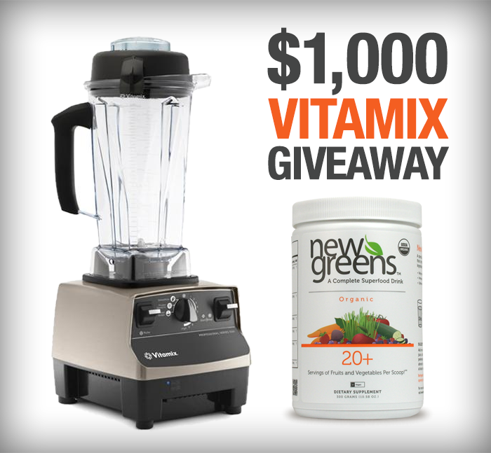 Vitamix and New Greens Giveaway Winner Coupon Code Homemade Mommy