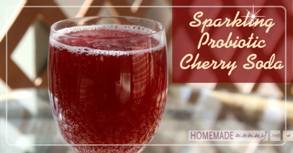 Sparkling Probiotic Cherry Soda | www.homemademommy.net