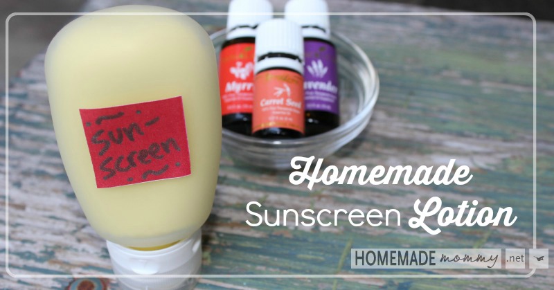 Homemade Sunscreen Lotion - Homemade Mommy