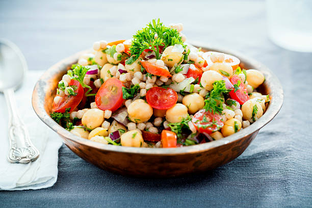 Summer Garlicky Chickpea Salad